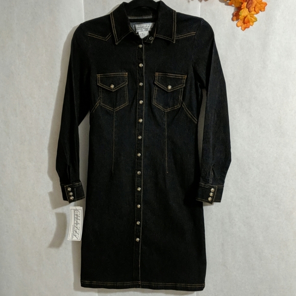 Credentials by Charles Ghailian Dresses & Skirts - 3/$12 NWT Deep indigo denim dress Sz 6P